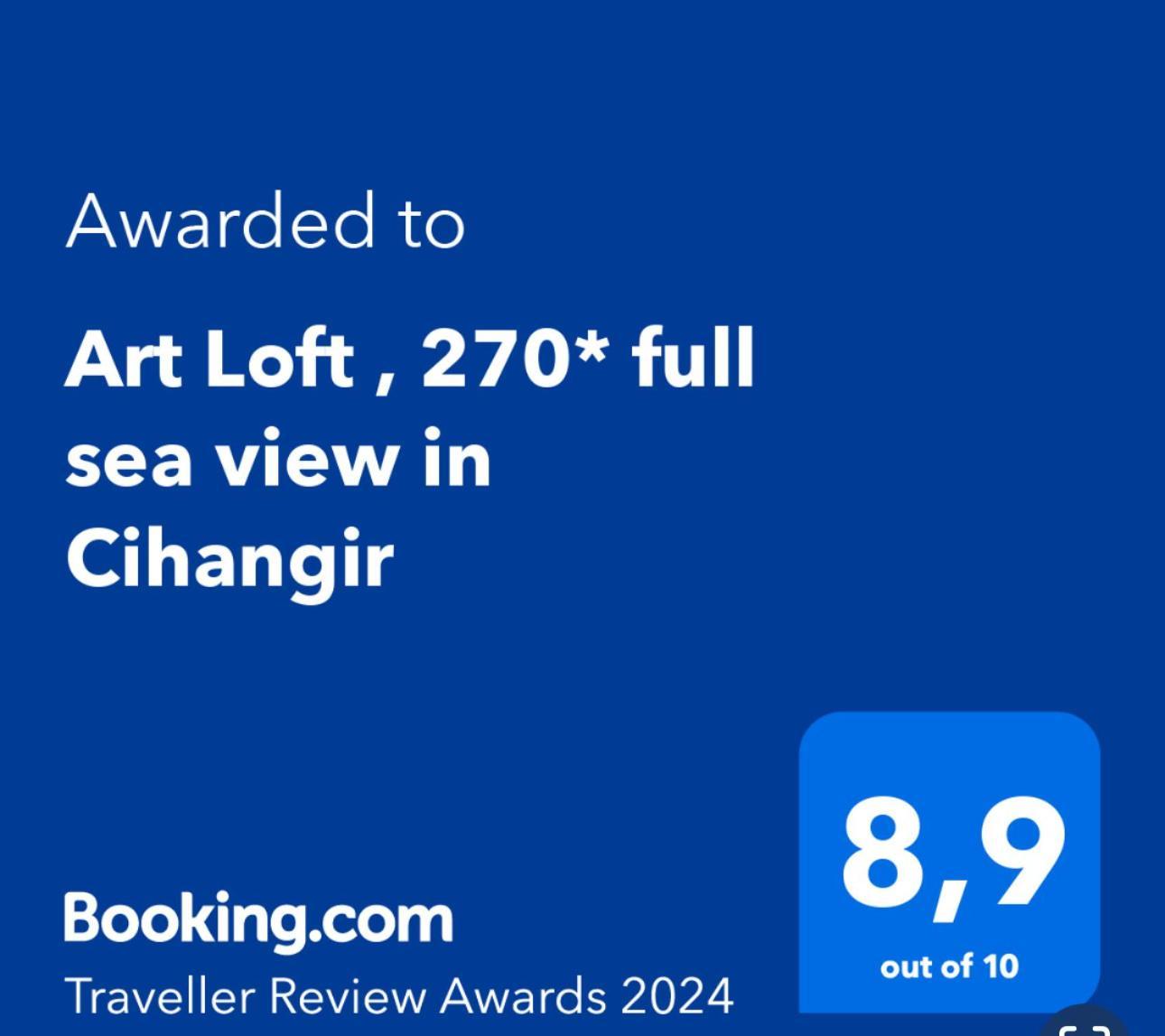 Appartamento Art Loft , 270* Full Sea View In Cihangir Provincia di Provincia di Istanbul Esterno foto